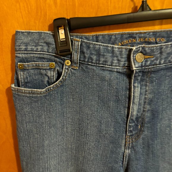 Vintage Ralph Lauren Womens‎ Cropped Denim Jeans Capri Size 10 - Picture 3 of 14